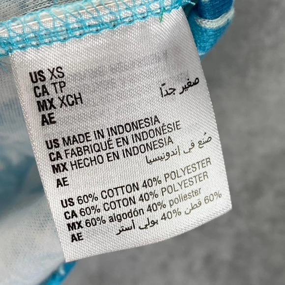 Karen Scott Women's Aqua Oasis Lobster Love Printed V-Neck Short-Sleeve Top SZXS - Picture 10 of 11